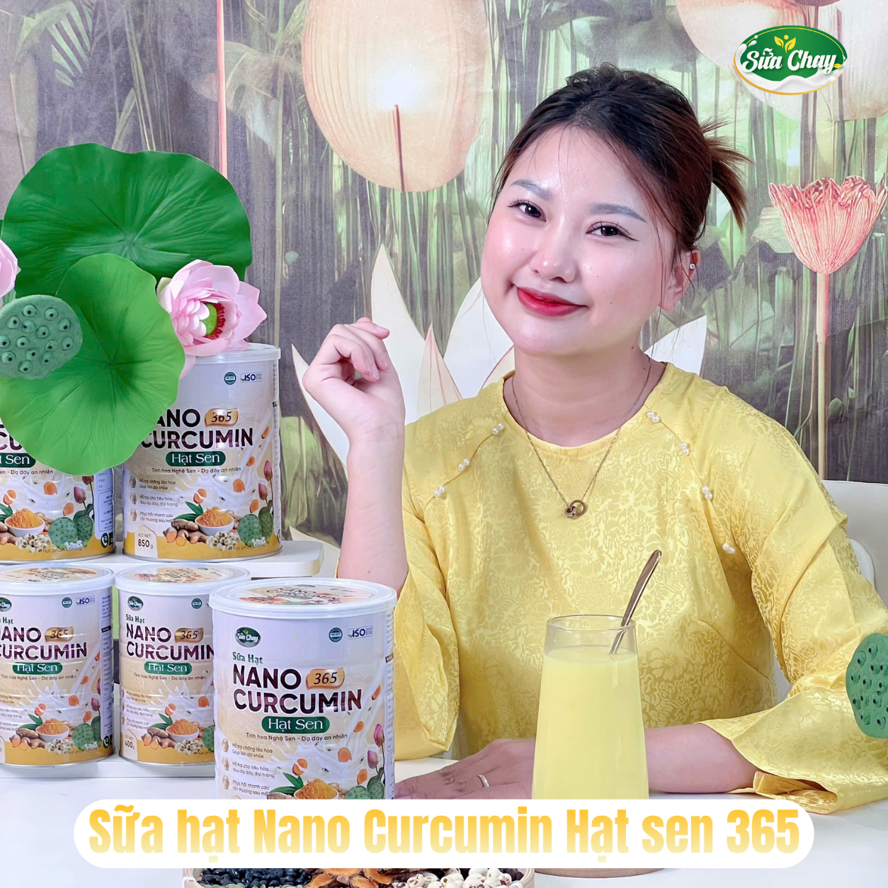 Sữa Nano Curcumin Hạt Sen 365 - 850g - Ảnh 4