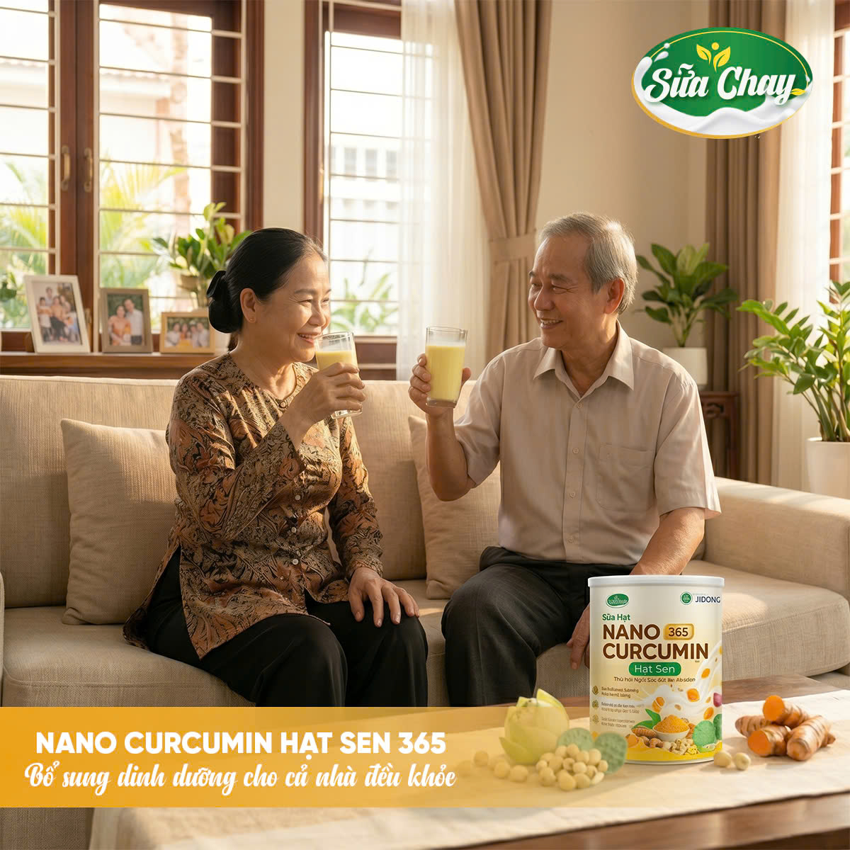 Sữa Nano Curcumin Hạt Sen 365 - 400g - Ảnh 4